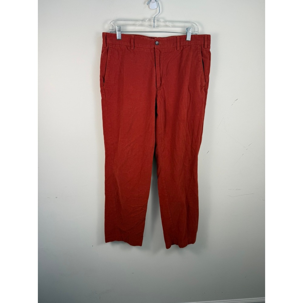 Paul & Shark Yachting Mens Orange Twill Pants Made in Italy Size 36
